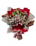 3 buket mawar surabaya